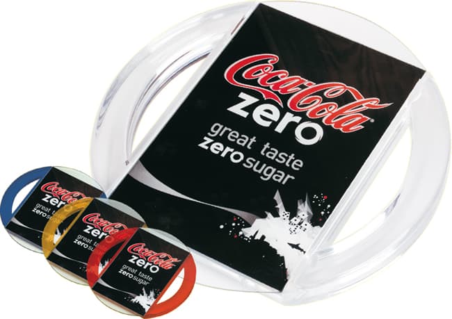 Zahlteller aus Glas-Plastik 